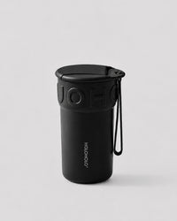 Ice Cream Cone Ceramic Travel Mug - Matte Black