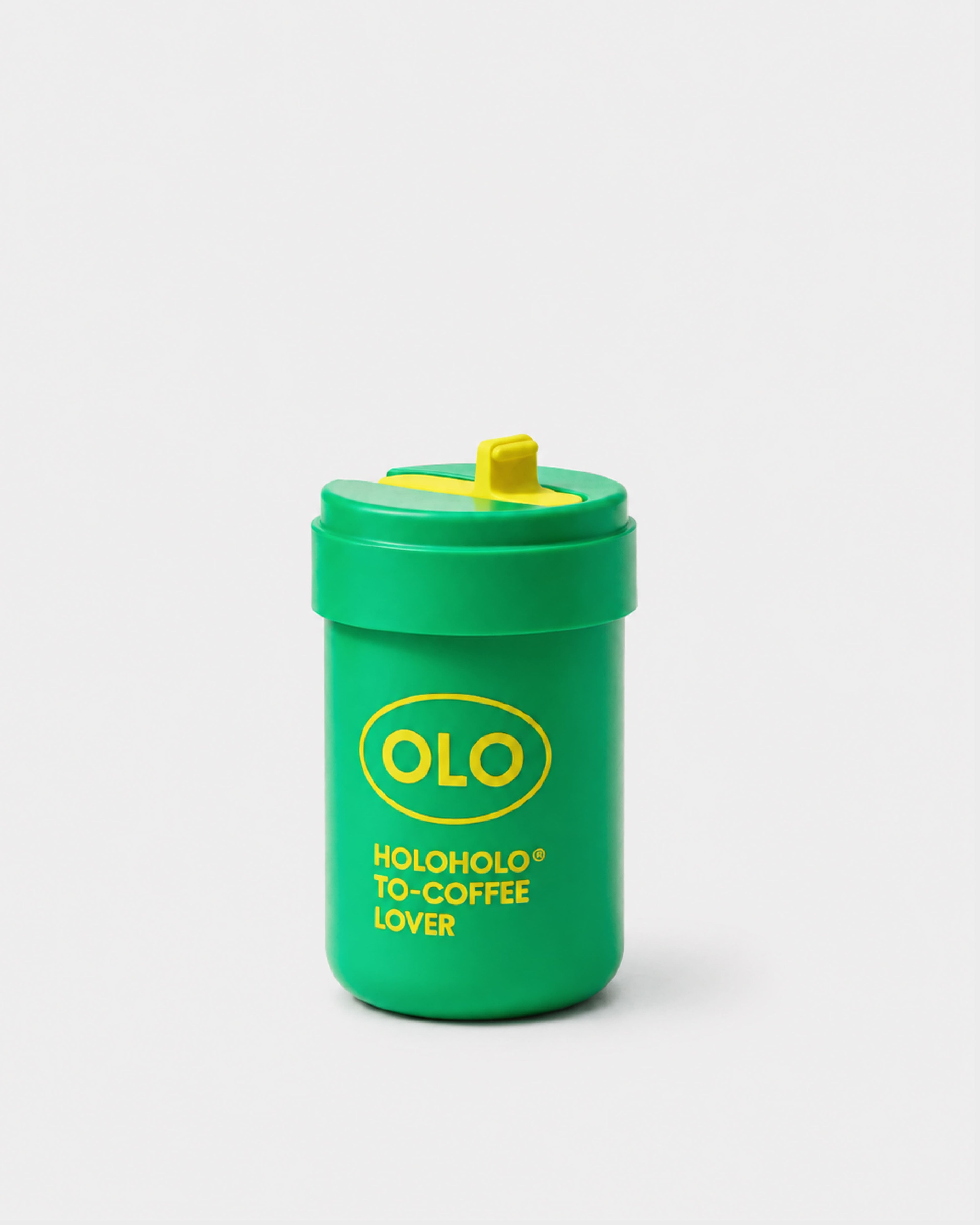Dundun Travel Mug with Straw Cap - Green