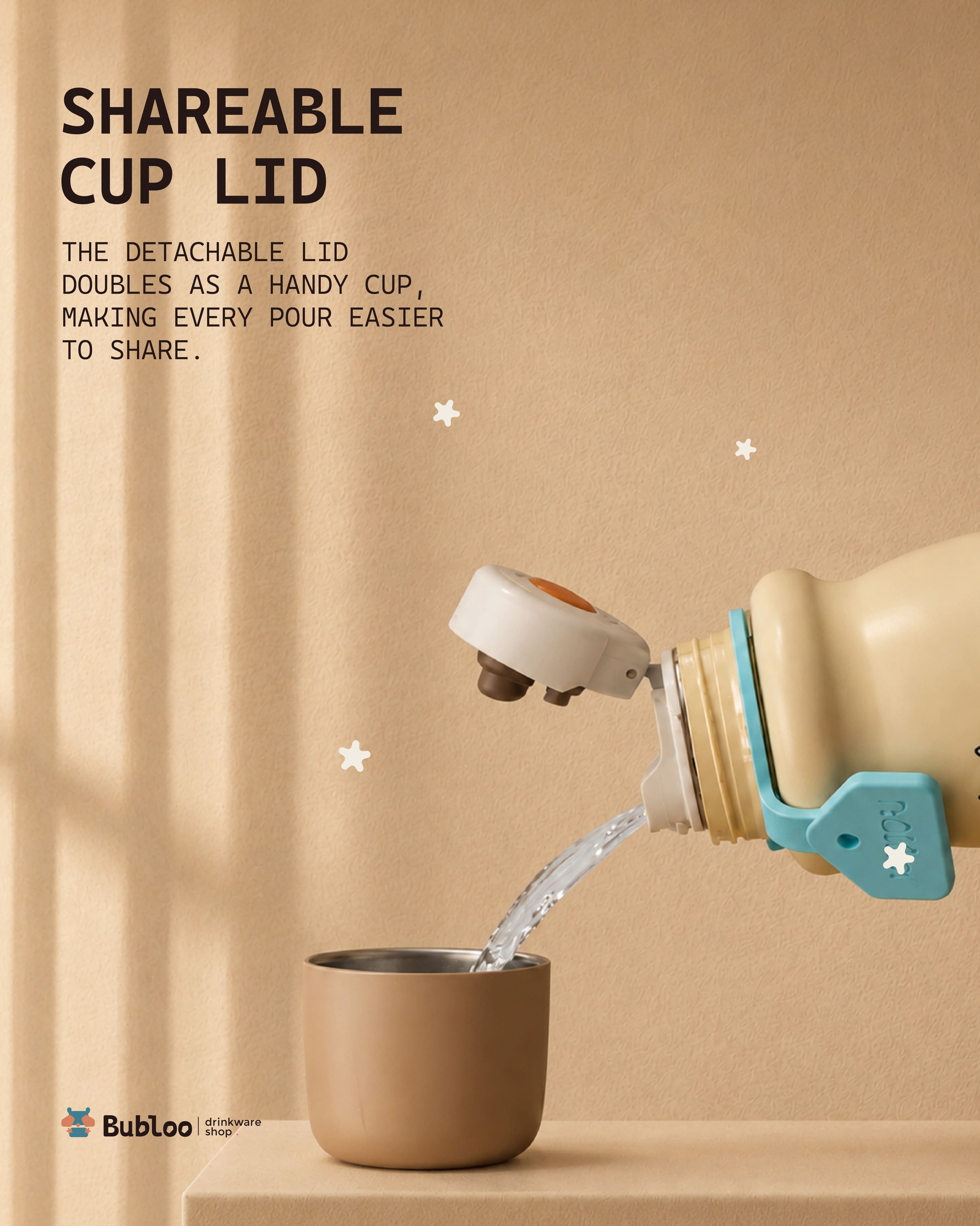 Retro Milk-Shaped Water Bottle with Tea Filter – Meow&Woof Limited Edition