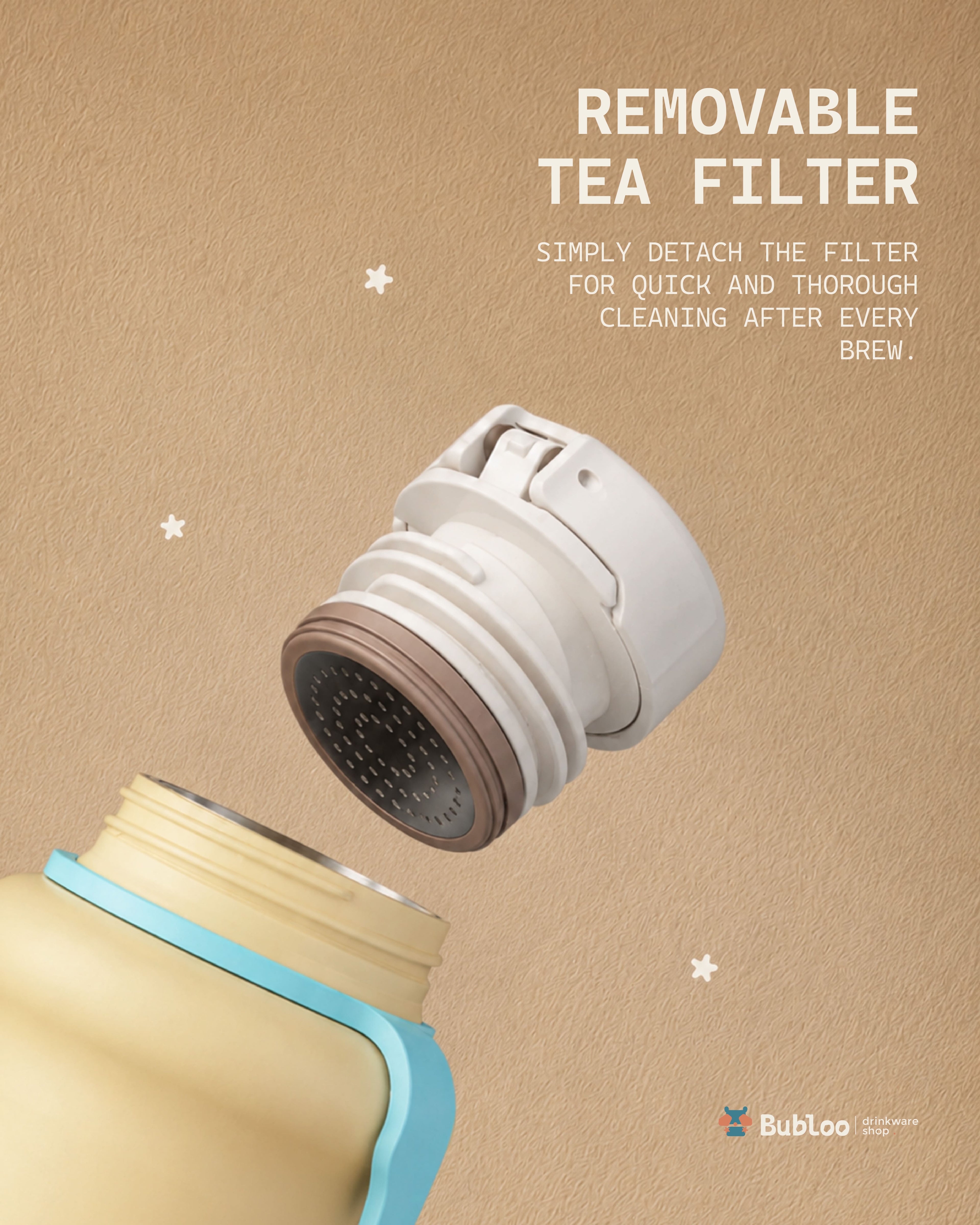 Retro Milk-Shaped Water Bottle with Tea Filter – Meow&Woof Limited Edition
