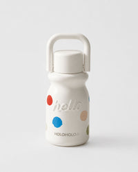 Retro Milk-Shaped Ceramic Water Bottle - Polka Dot