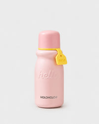 Retro Milk-Shaped Water Bottle with Tea Filter – Berry Pink