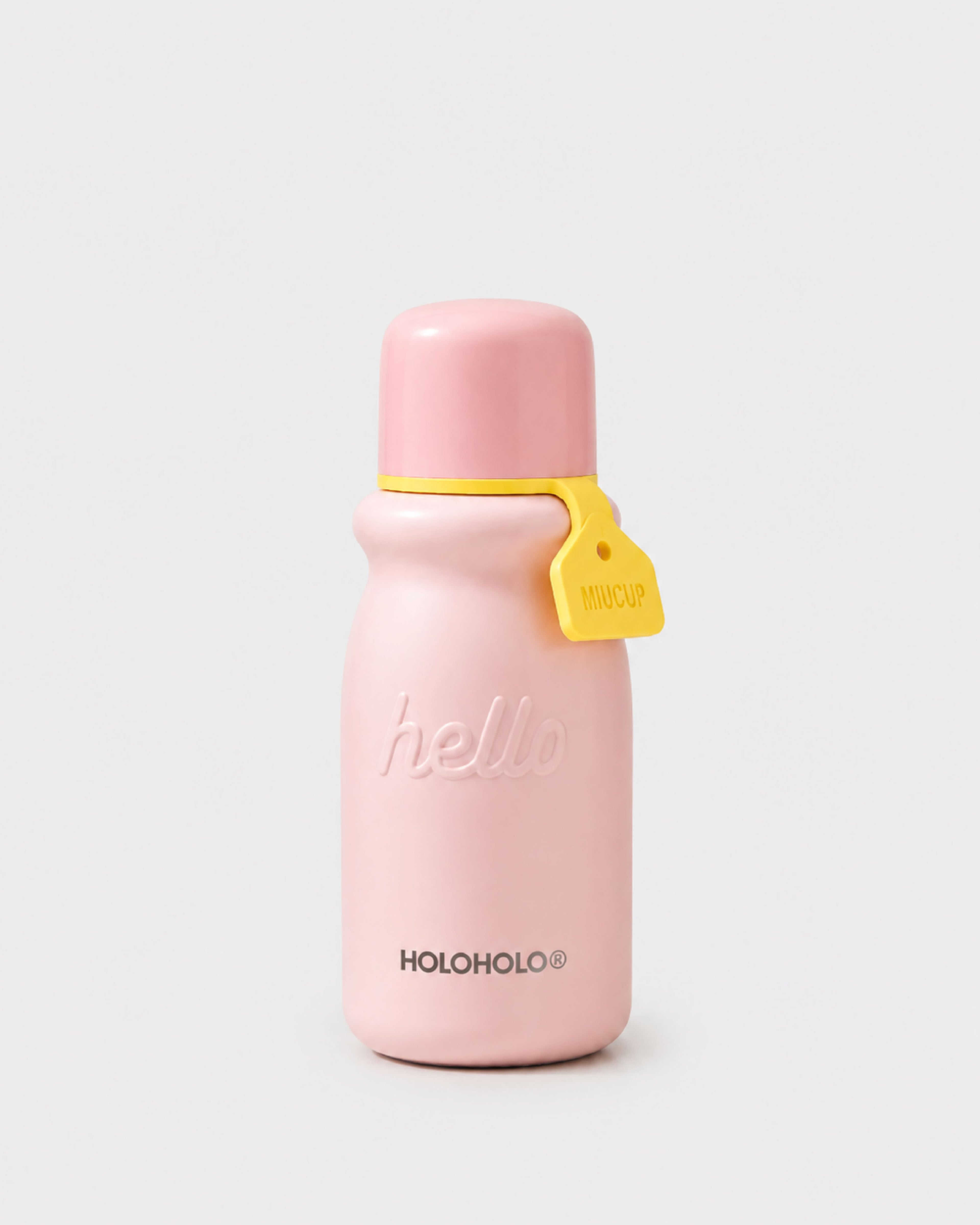 Retro Milk-Shaped Water Bottle with Tea Filter – Berry Pink