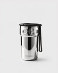 Ice Cream Cone Ceramic Travel Mug - Metallic Silver