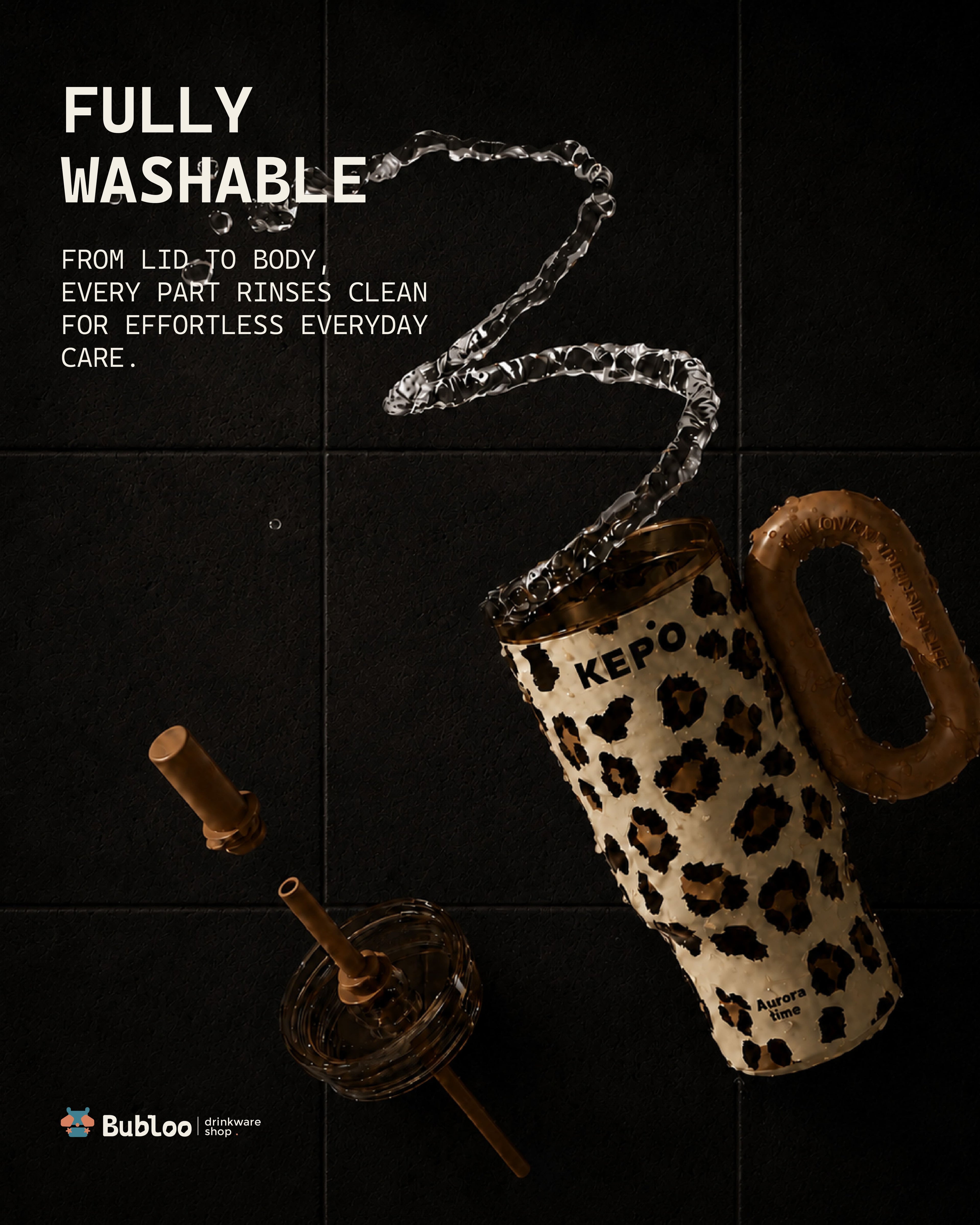 Panthera Ceramic Tumbler - Leopard Print
