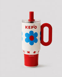 Aurora Insulated Tumbler - Floral Red