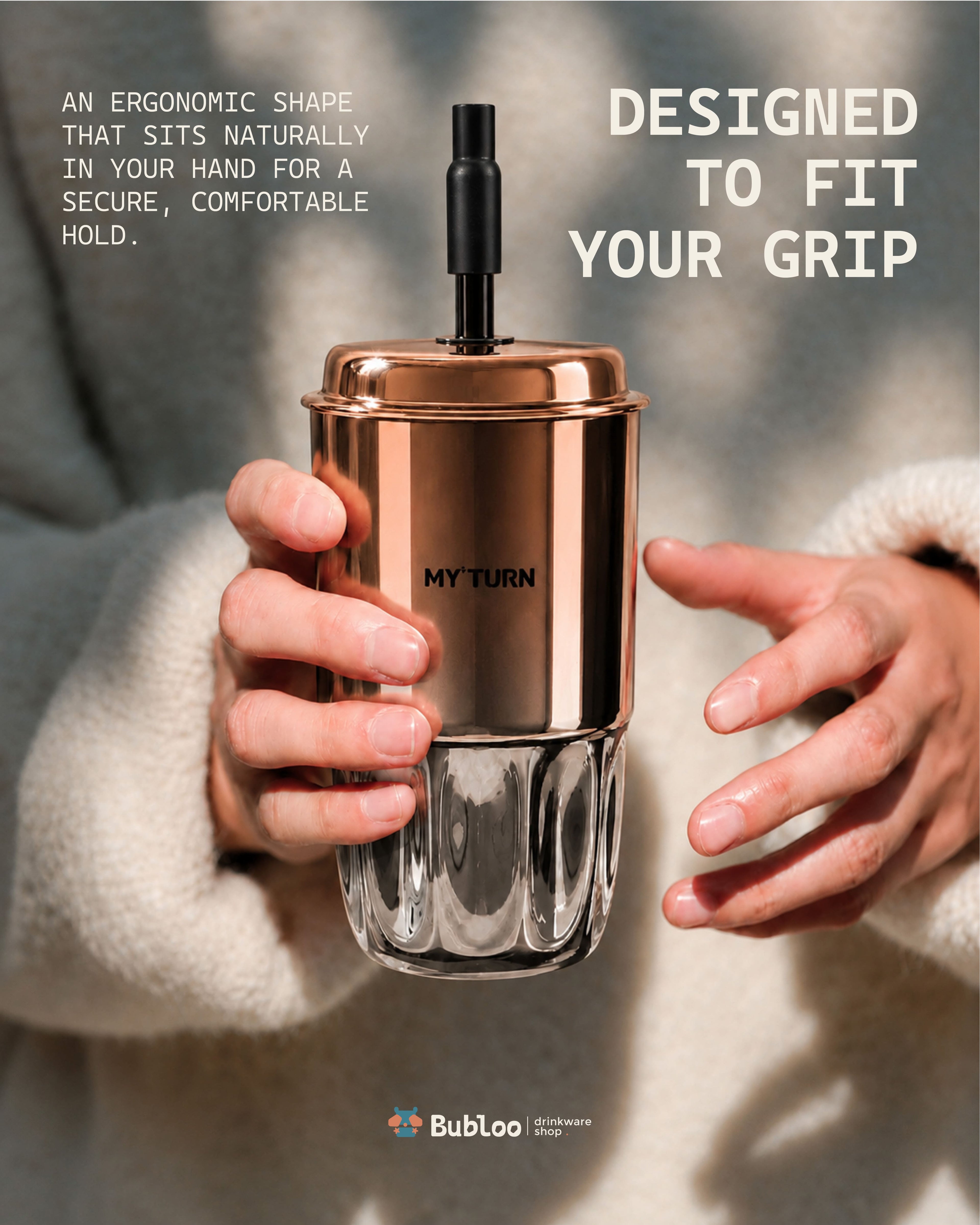 T2 Insulated Tumbler - Champagne Gold