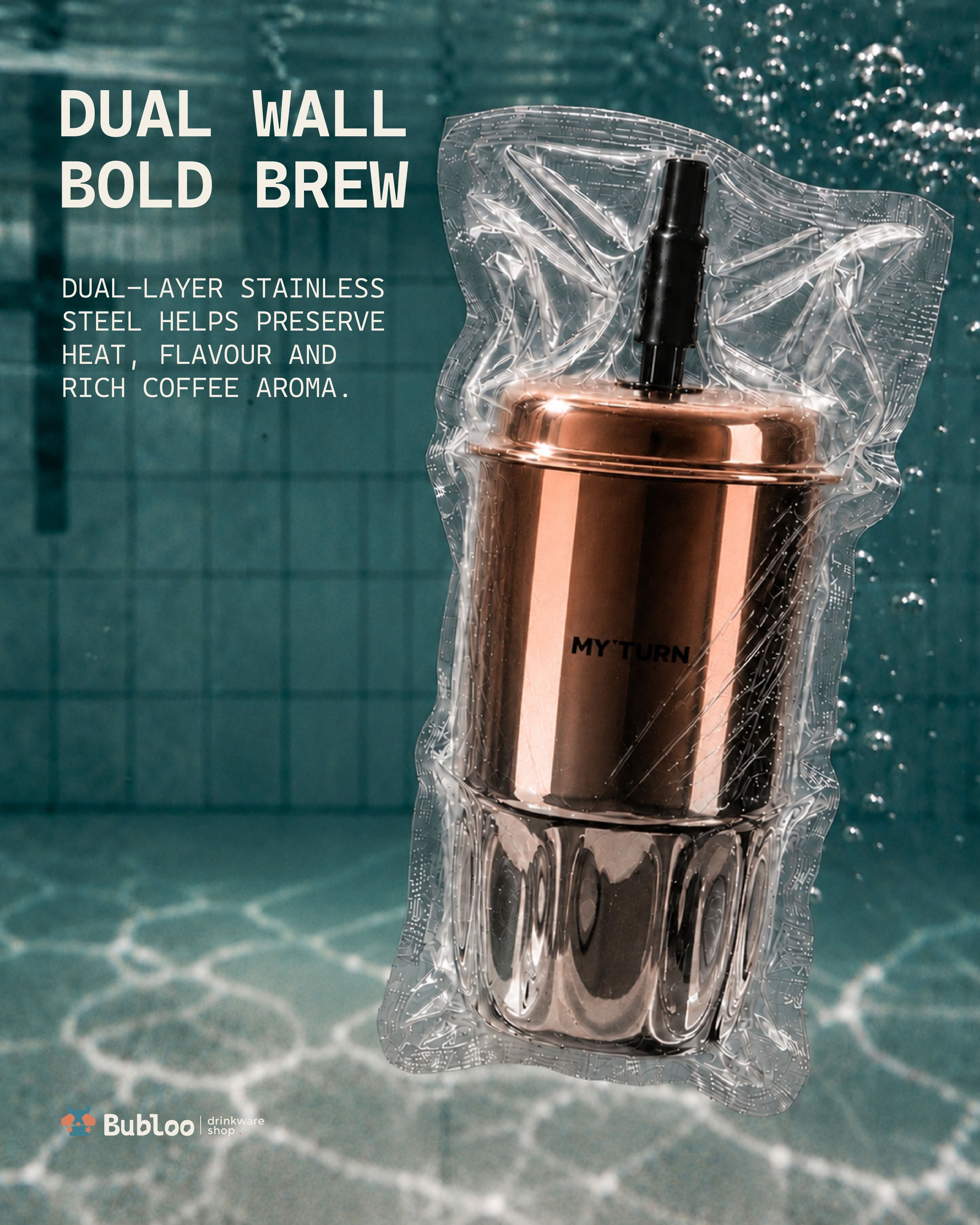 T2 Insulated Tumbler - Champagne Gold