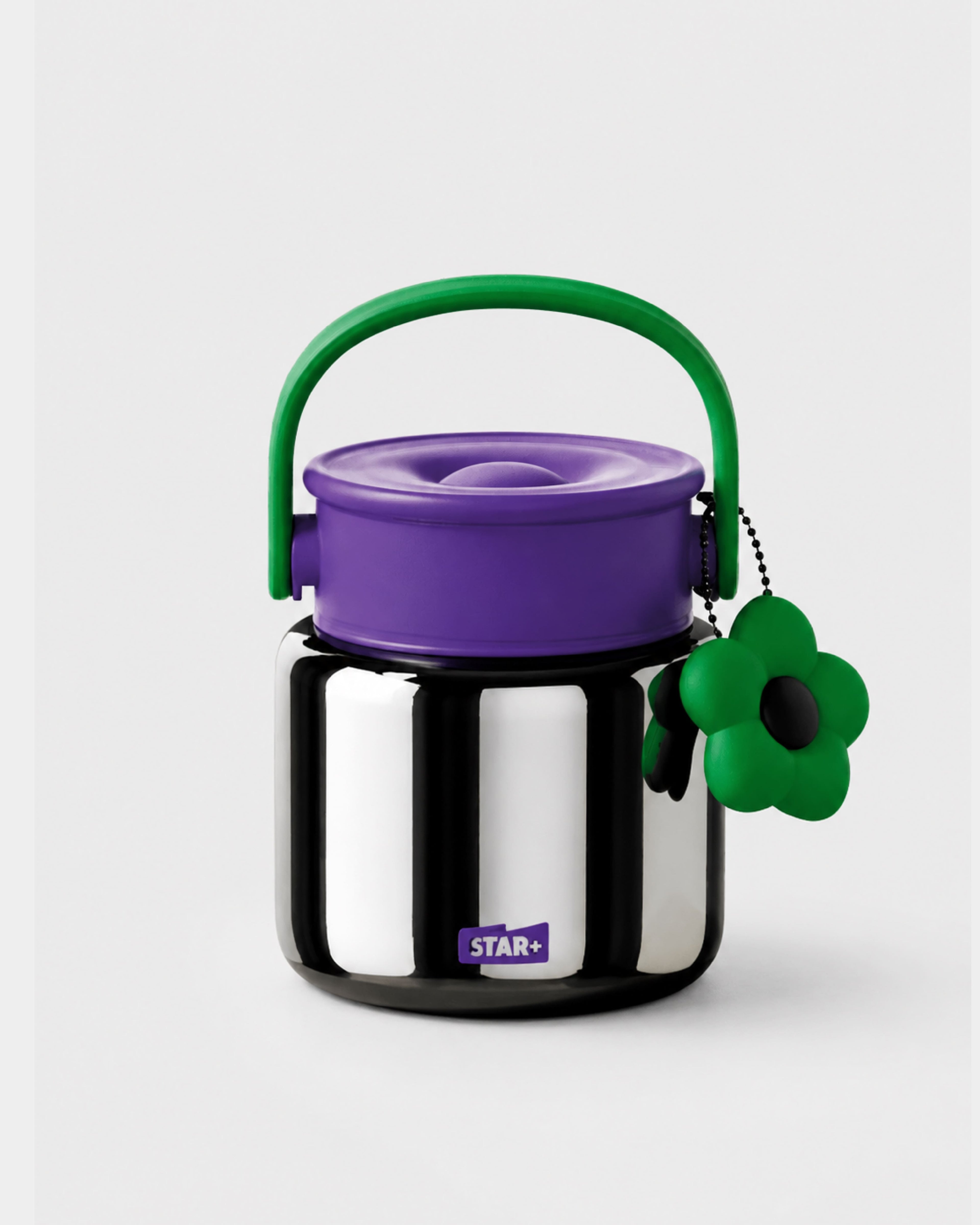 Simmering Pot Insulated Food Jar - Silver/Purple