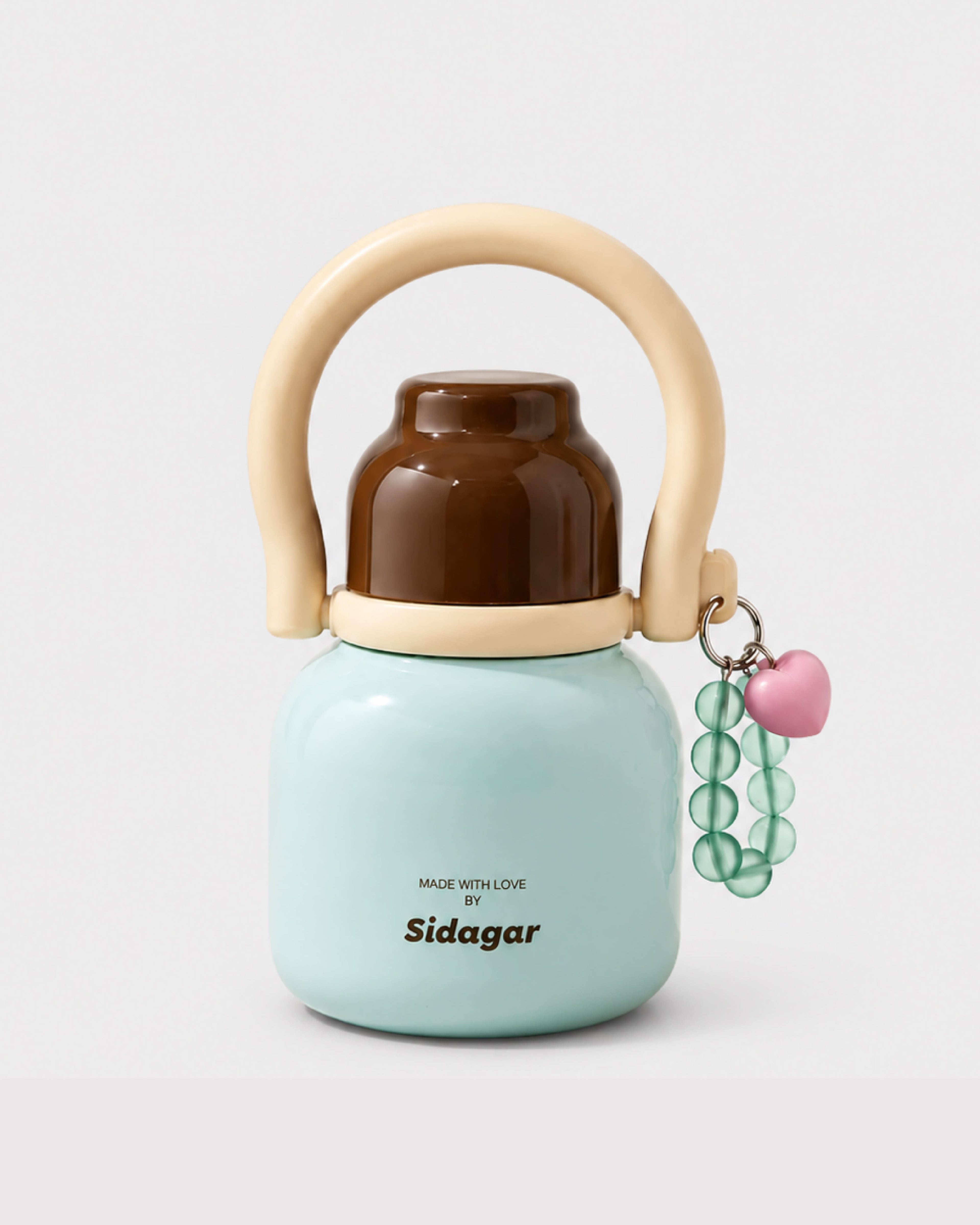 Fulu Water Bottle with Straw Cap - Mint Blue