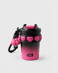 Pink Star Insulated Travel Mug – Black/Pink